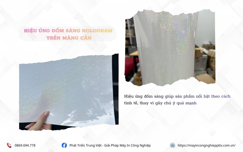 Khi nào nên sử dụng màng cán 7 màu đốm sáng